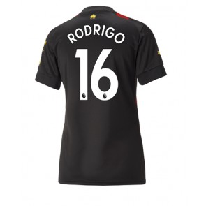 Manchester City Rodri Hernandez #16 kläder Kvinnor 2022-23 Bortatröja Kortärmad
